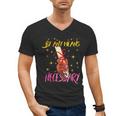 By Any Means Necessary Graduation HBCU Educated Girl Men's V-Neck T-Shirt