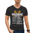 Mechanic Men Dad Hourly Rate Car Auto Garage Mechanic Men's V-Neck T-Shirt