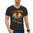 Melanin Honoring Past Inspiring Pride Book Month Men's V-Neck T-Shirt