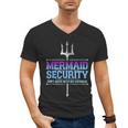 Mermaid Security Merman Merdad Mermaid Squad Fathers Day Dad Men's V-Neck T-Shirt