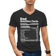 Miftees Fathers Day Tees Dad Nutrition Facts Men's V-Neck T-Shirt