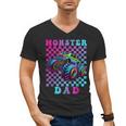 Monster Truck Dad Family Matching Shirt Truck Lovers Men's V-Neck T-Shirt Monster Truck Dad Family Matching Shirt Truck Lovers Men's V-Neck T-Shirt