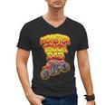 Monster Truck Dad Hot Red Graffiti Style Men's V-Neck T-Shirt Monster Truck Dad Hot Red Graffiti Style Men's V-Neck T-Shirt