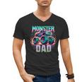 Monster Truck Dad Monster Truck Are My Jam Truck Lovers Men's V-Neck T-Shirt