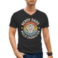 Nerdy Dads Build Character RPG Gaming Father's Day For Dad Men's V-Neck T-Shirt