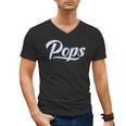 New Grandpa For Dad Called Pops Men's V-Neck T-Shirt