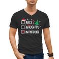 Nice Naughty Introvert Christmas List Santa Men's V-Neck T-Shirt Nice Naughty Introvert Christmas List Santa Men's V-Neck T-Shirt