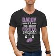 NICU Dad Micro Preemie Baby Dad Of NICU Warrior Appreciation Men's V-Neck T-Shirt