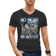 No More Mr Nice Guy Alpha Wolf Meme Dad Papa Men Men's V-Neck T-Shirt