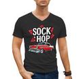 Nostalgia 1950s Sock Hop Dance Men's V-Neck T-Shirt Nostalgia 1950s Sock Hop Dance Men's V-Neck T-Shirt