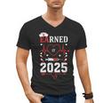 Nurse Earned It 2025 Nurse Graduation RN LPN Class Of 2025 Men's V-Neck T-Shirt