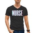 Nurse Glitch Aesthetic Graduation Nurse Glitch Graphic Art Men's V-Neck T-Shirt