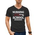Nursing School Survivor 2025 RN ER Graduation Nurse Grad Men's V-Neck T-Shirt
