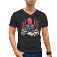 Octopus Reading Book Coffee Lover Bookaholic Bookworm Reader Men's V-Neck T-Shirt Octopus Reading Book Coffee Lover Bookaholic Bookworm Reader Men's V-Neck T-Shirt