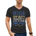 Officer Off Duty Dog Dad Cop Police Retirement Men's V-Neck T-Shirt Officer Off Duty Dog Dad Cop Police Retirement Men's V-Neck T-Shirt