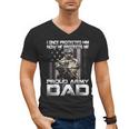 I Once Protected Him Now He Protects Me Proud Army Dad Men's V-Neck T-Shirt