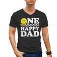 One Happy Dude Dad 1st Birthday Family Matching Men's V-Neck T-Shirt
