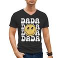 One Happy Family Birthday Matching Apparel Dada One Happy Dude Birthday Theme Family Matching Adult Child Short Sleeve Crew Neck Classic Fit Polyester 50 Cotton 50 Men's V-Neck T-Shirt