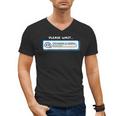 Overthinking In Progress Introvert Please Wait Men's V-Neck T-Shirt