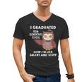 Owl Elementary Graduation Shirt-6th Grade Graduation Men's V-Neck T-Shirt