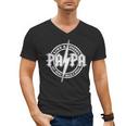 Papa Like A Grandpa Fathers Day Rocker Dad Rock Music Men Men's V-Neck T-Shirt