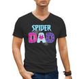 Parents Mom Spider Dad Matching Family Birthday Men's V-Neck T-Shirt