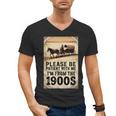 Be Patient With Me I'm From The 1900s Birthday Retirement Men's V-Neck T-Shirt