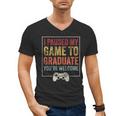 I Paused My Game To Graduate Gamer Graduation Men Boys Men's V-Neck T-Shirt