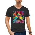 Peace Out 5th Grade Tie Dye Graduation Last Day Of School Men's V-Neck T-Shirt