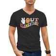 Peace Out Elementary Graduation Graduate Class Of 2025 Men's V-Neck T-Shirt