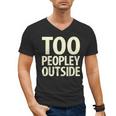 Too Peopley Outside I Introvert Men's V-Neck T-Shirt Too Peopley Outside I Introvert Men's V-Neck T-Shirt