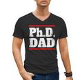 PHD DAD Shirt Doctorate Graduation Fathers Day Men's V-Neck T-Shirt