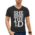 PhD Doctorate Husband Boyfriend PhD Graduation Men's V-Neck T-Shirt