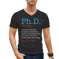 PhD PHD Student Definition Sarcastic Graduation Men's V-Neck T-Shirt