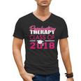 Pink Respiratory Therapist Class Of 2018 GraduationShirt Men's V-Neck T-Shirt