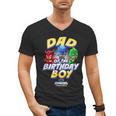 PJ Masks Group Shot Dad Of The Birthday Boy Logo Men's V-Neck T-Shirt