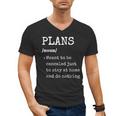 Plans Definition For Homebodies & Introverts Sarcastic Men's V-Neck T-Shirt