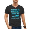 Please Be Patient With Me I'm From The 1900s Pixel Wagon Men's V-Neck T-Shirt