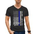Police Graduation Est 2025 Back Print Police Academy Vintage Men's V-Neck T-Shirt
