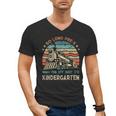Pre-k Graduation To Kindergarten Retro Vintage Train Kids Men's V-Neck T-Shirt