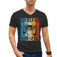Pregnancy Announcement Dad Level Unlocked New Daddy Father Men's V-Neck T-Shirt Pregnancy Announcement Dad Level Unlocked New Daddy Father Men's V-Neck T-Shirt