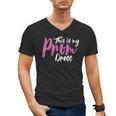 This Is My Prom Dress Shirt Senior Graduation Cute Tee Men's V-Neck T-Shirt