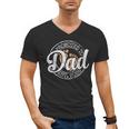 Promoted To Dad Est 2026 Stamp First Time Daddy To Be Men's V-Neck T-Shirt