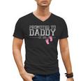 Promoted To Daddy Est 2026 Shirt New Daddy New Dad Men's V-Neck T-Shirt