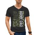 Proud Army Dad United States USA Flag For Father's Day Men's V-Neck T-Shirt