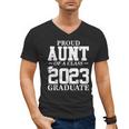 Proud Aunt Graduation Senior 23 Grad Class Of 2023 Men's V-Neck T-Shirt