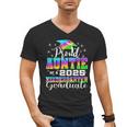 Proud Auntie Of Kindergarten Graduate 2025 Graduation Auntie Men's V-Neck T-Shirt