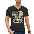 Proud Bonus Mom Of a Class Of 2026 Graduate Graduation 2026 Men's V-Neck T-Shirt