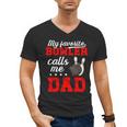 Proud Bowling Dad Of A Bowler Dad Bowling Father Men's V-Neck T-Shirt
