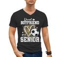 Proud Boyfriend Of A 2026 Senior Soccer Graduation Leopard Men's V-Neck T-Shirt